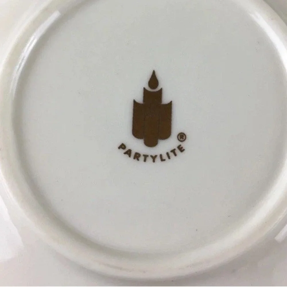 Partylite Tea for Two Votive Candle Holder Teapot w/Matching Cup & Saucer Sets - Picture 10 of 10